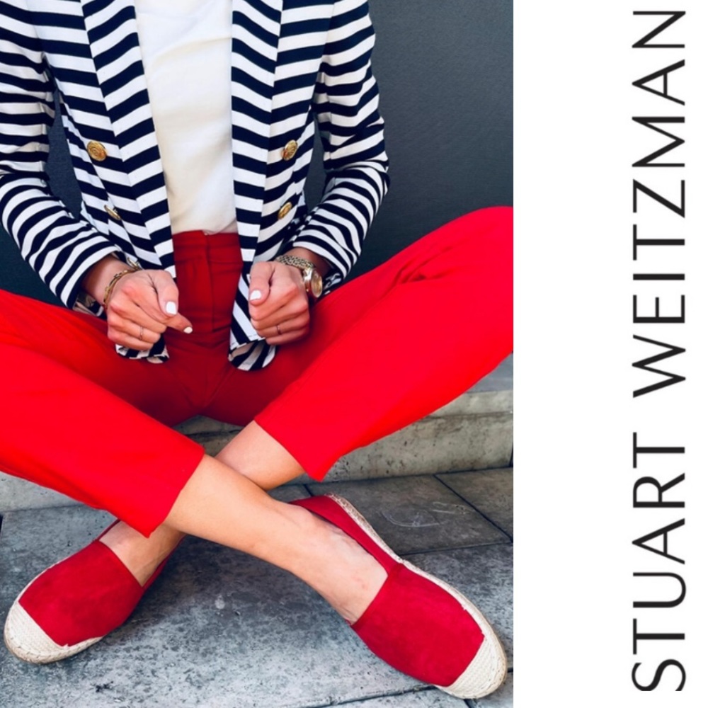 Stuart Weitzman Nugal Espadrille Flats Size Women… - image 1